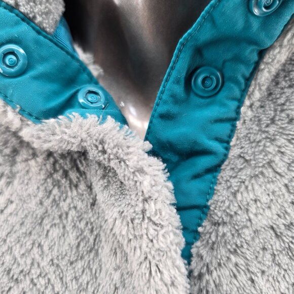 Patagonia Re-Tool Quarter Snap Fleece Pullover Gray/Teal Women's Pro Size Large - Picture 13 of 16